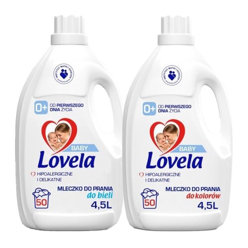Płyn do prania LOVELA Baby Kolor, Biały 2 x 4500 ml