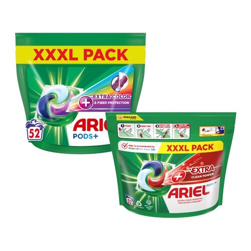 Kapsułki do prania ARIEL Extra Clean Power, Fiber Protection - 104 szt.