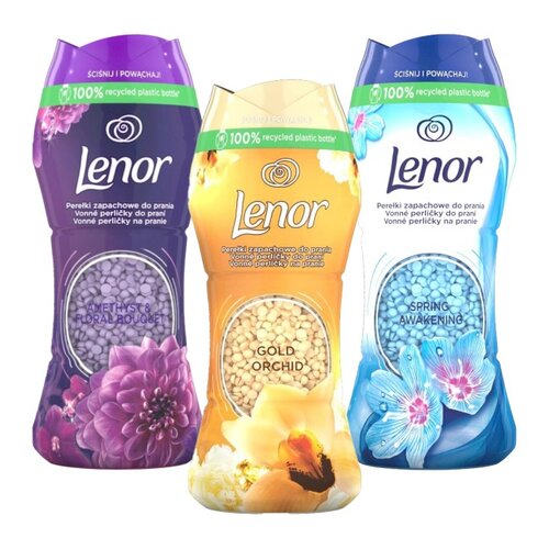 Perełki do prania LENOR Spring Awake, Gold Orchid, Amethyst & Floral Bouquet 3 x 0.21 kg