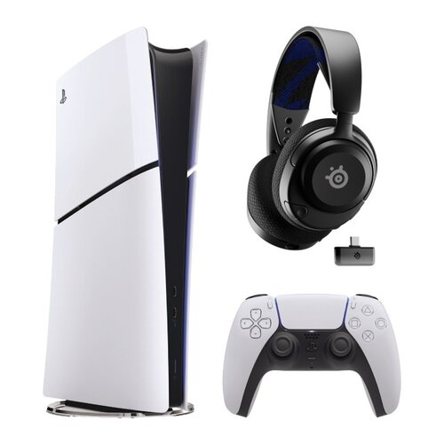 Konsola SONY PlayStation 5 Digital Slim + Słuchawki STEELSERIES Arctis Nova 4P