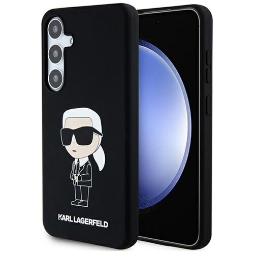 Etui KARL LAGERFELD Silicone Ikonik do Samsung Galaxy S24 Czarny