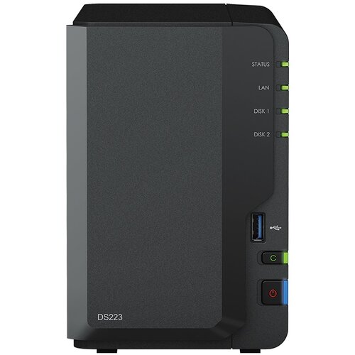 Serwer plików SYNOLOGY DS223 8TB (2x4TB), 2GB RAM