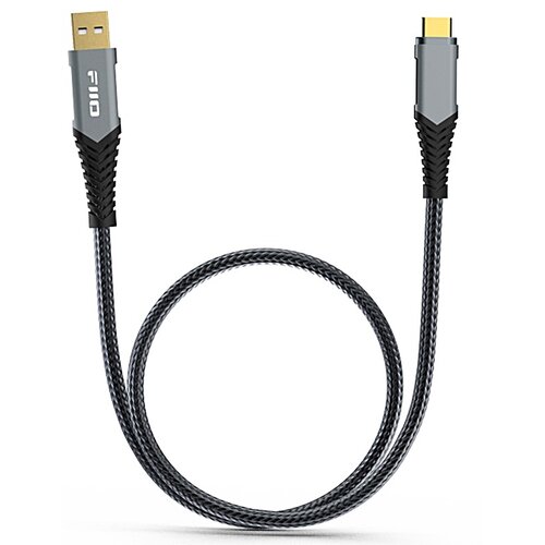 Kabel USB-A do USB-C FIIO LA-TC1 1 m Czarno-szary