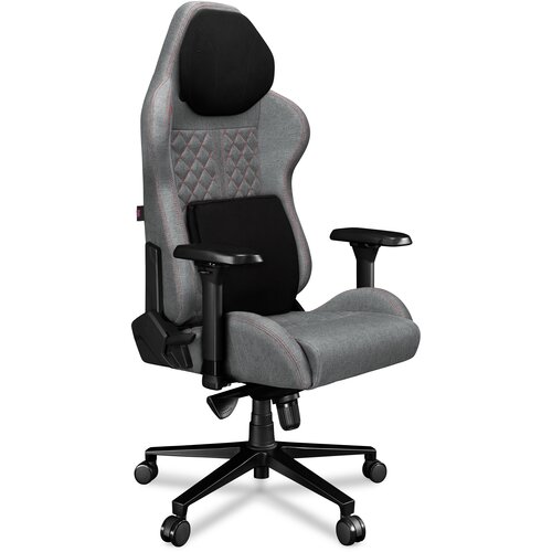 Fotel YUMISU 2050 Magnetic Jasnoszaro-czerwony