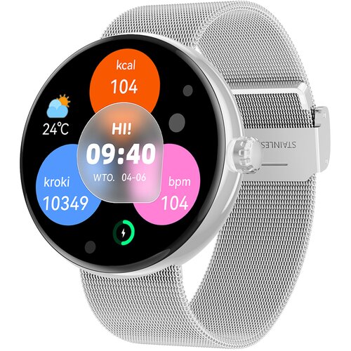 Smartwatch FOREVER Forevive 5 SB-365 Srebrny