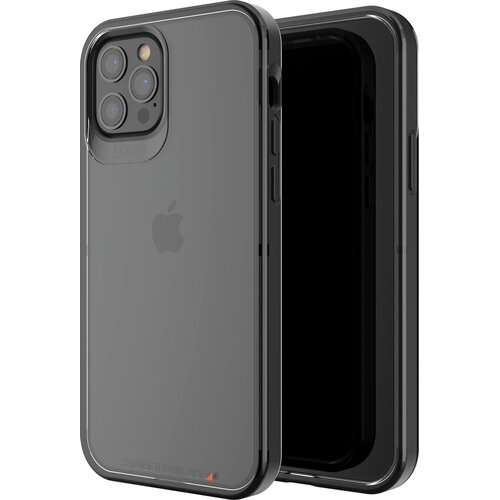 U Etui GEAR4 Hackney 5G do Apple iPhone 12/12 Pro Przezroczysty-czarny