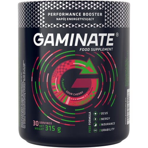 Suplement na koncentracje GAMINATE Energy Wiśniowy (315 g)