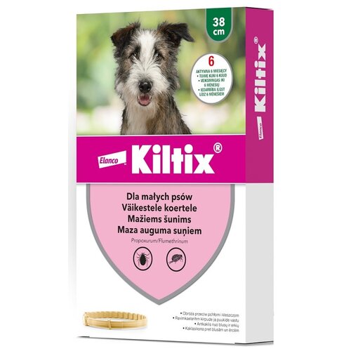 Obroża KILTIX przeciw kleszczom i pchłom dla małych psów (38 cm)