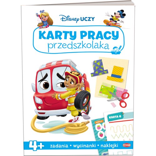 Disney uczy Karty pracy przedszkolaka 4-latka