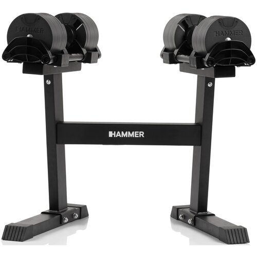 Zestaw hantli HAMMER SmartLock (2 x 32 kg) + Stojak