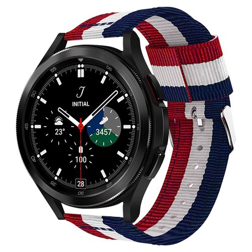 Pasek TECH-PROTECT Welling do Samsung Galaxy Watch 4/5/5 Pro (40/42/44/45/46mm) Granatowo-biało-czerwony