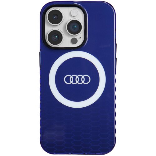 Etui AUDI IML Big Logo MagSafe Case do Apple iPhone 14 Pro Max Niebieski