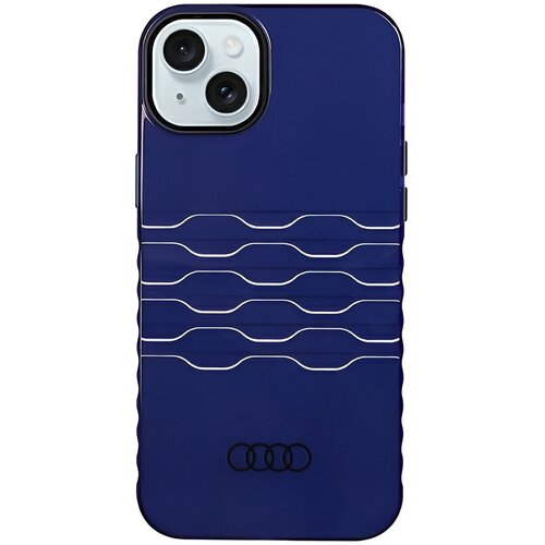 Etui AUDI IML MagSafe Case do Apple iPhone 15 Plus / 14 Plus Niebieski