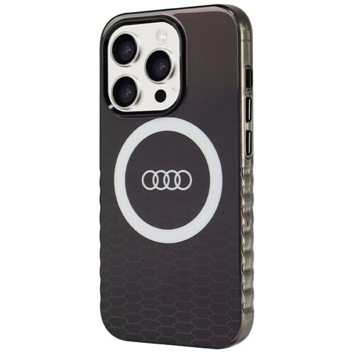 Etui AUDI IML Big Logo MagSafe do Apple iPhone 15 Pro Czarny