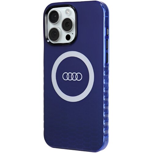 Etui AUDI IML Big Logo MagSafe do Apple iPhone 15 Pro Max Niebieski