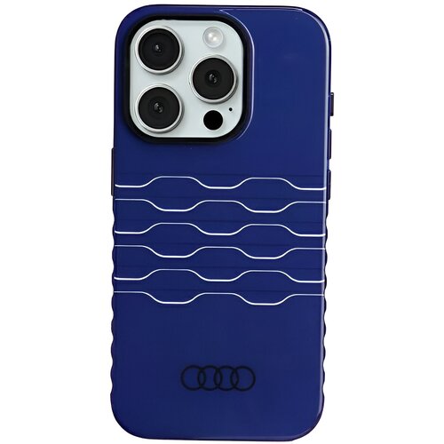 Etui AUDI IML MagSafe Case do Apple iPhone 15 Pro Niebieski