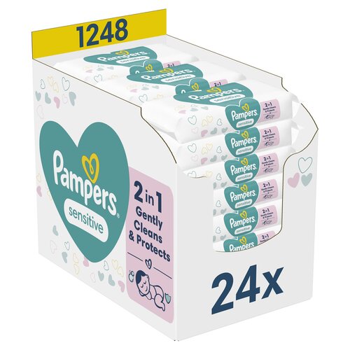 Chusteczki nawilżane PAMPERS Sensitive (1248 szt.)