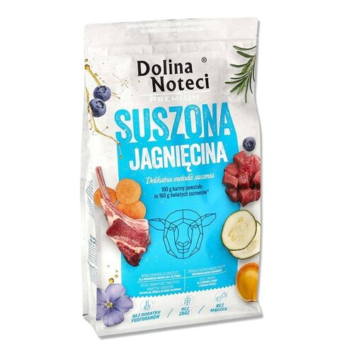 Karma dla psa suszona DOLINA NOTECI Premium z jagnięciny 9 kg