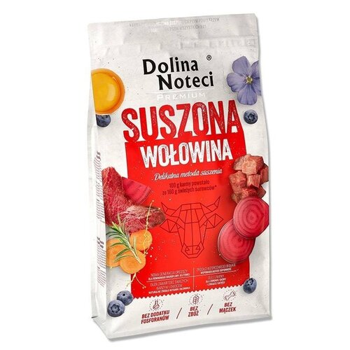 Karma dla psa suszona DOLINA NOTECI Premium Wołowina 9 kg