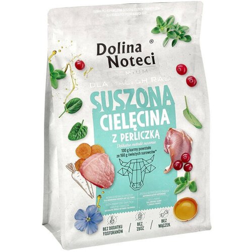 Karma dla psa suszona DOLINA NOTECI Premium dla małych ras z cielęciną i perliczką 3 kg