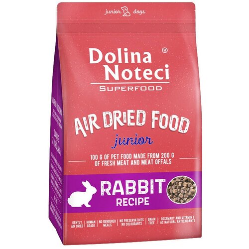 Karma dla psa suszona DOLINA NOTECI Superfood Junior z królika 5kg