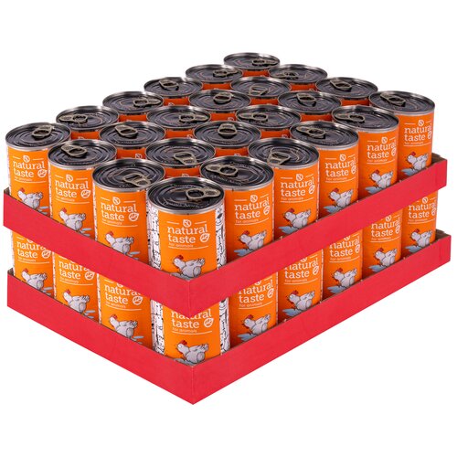 Karma dla psa NATURAL TASTE Kurka wodna 48 x 400 g