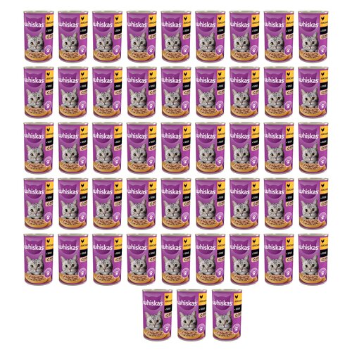 Karma dla kota WHISKAS Kurczak 48 x 400 g