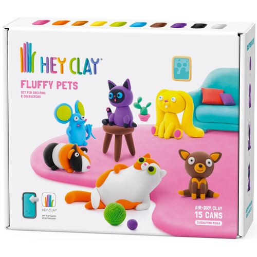 Masa plastyczna HEY CLAY Fluffy Pets HCL15023