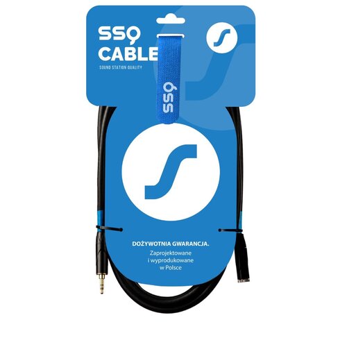 Kabel SSQ MIG5 Jack Stereo 3.5 mm męski - Jack Stereo 3.5 mm żeński 5 m