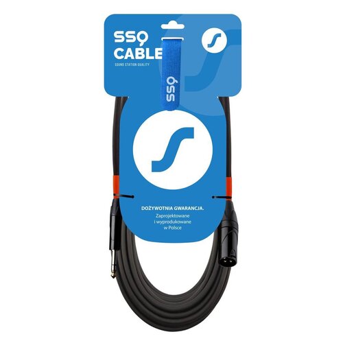 Kabel SSQ JSXM10 Event Jack stereo 6.3 mm - XLR męski 10 m