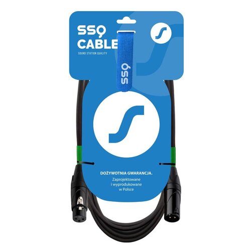 Kabel SSQ DMX5 Event XLR męski- XLR żeński 5 m
