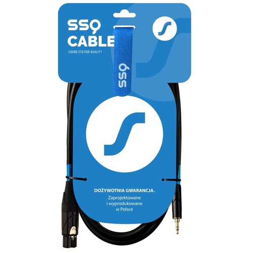 Kabel SSQ XLRMI3 XLR żeński - Jack stereo 3.5 mm 3 m