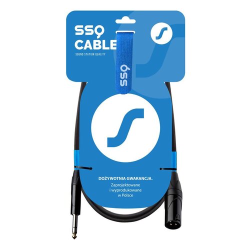 Kabel SSQ JSXM2 Event Jack stereo 6.3 mm - XLR męski 2 m
