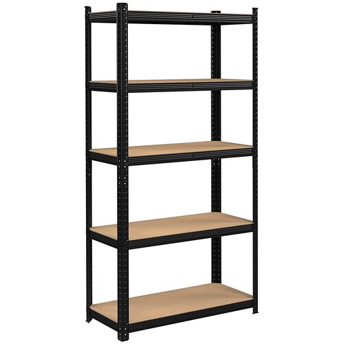 Regał magazynowy GOCKOWIAK 150 x 75 x 30 cm Czarny