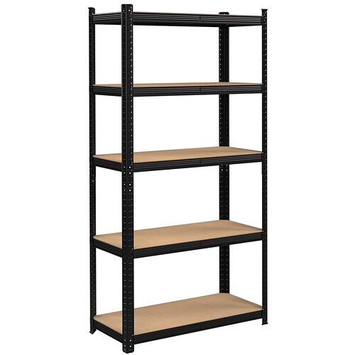 Regał magazynowy GOCKOWIAK 180 x 90 x 30 cm Czarny