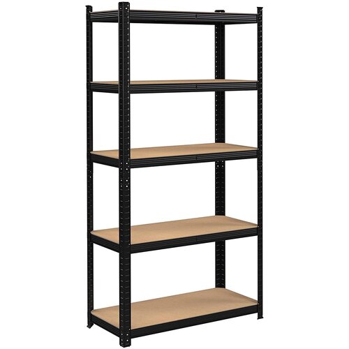 Regał magazynowy GOCKOWIAK 180 x 90 x 40 cm Czarny