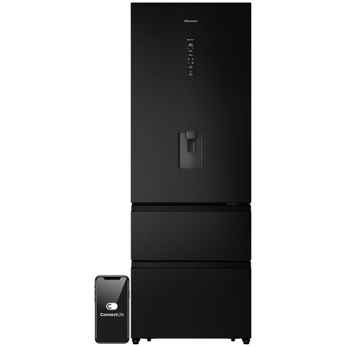 Lodówka HISENSE RT641N4WFE1 No frost 200cm Czarna