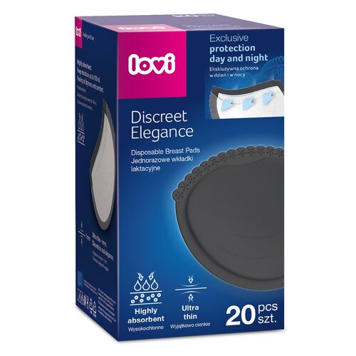 Wkładki laktacyjne LOVI Discreet Elegance 19/611 (20 sztuk)