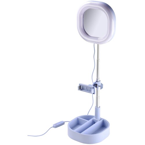 Lampa pierścieniowa CELLULARLINE Selfie Ring Mirror Niebieski