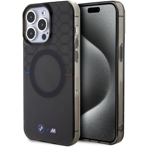 Etui BMW Pattern MagSafe do Apple iPhone 15 Pro Max Szary