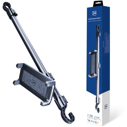 Uchwyt na telefon 3MK Double Headrest Holder