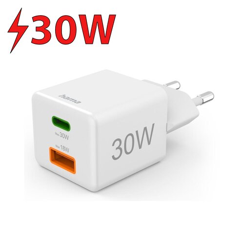Ładowarka sieciowa HAMA Mini 30W PD/QC 201992