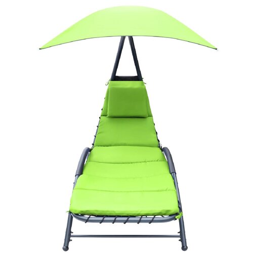 Leżak z parasolem SASKA GARDEN Bergamo 1054438 Limonka