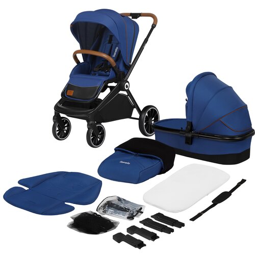 Wózek dziecięcy LIONELO Mika 3w1 Blue Navy
