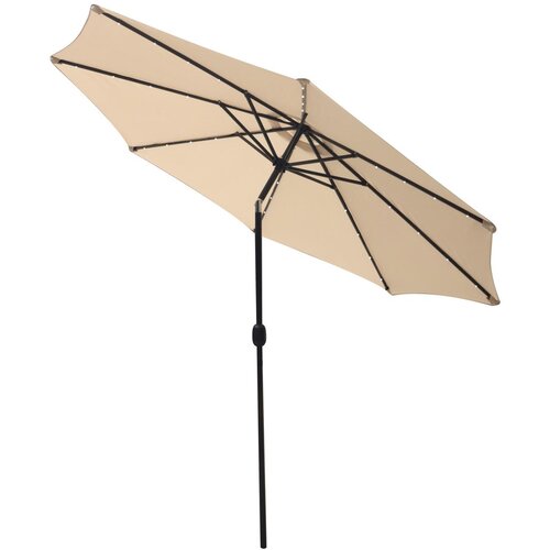 Parasol ogrodowy SASKA GARDEN z oświetleniem LED 300 cm Beżowy