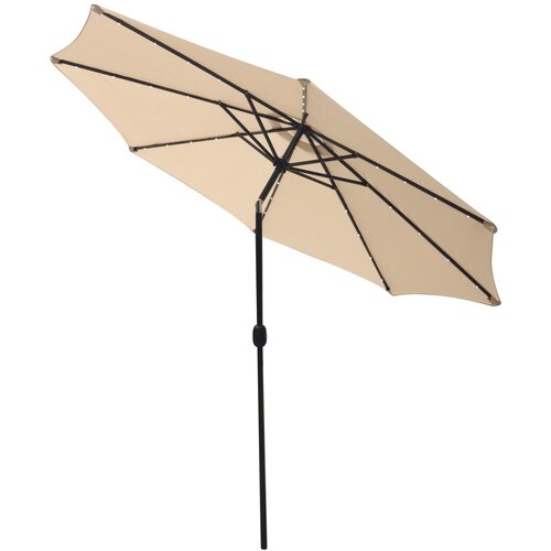 Parasol ogrdowy SASKA GARDEN z oświetleniem LED 300 cm Beżowy