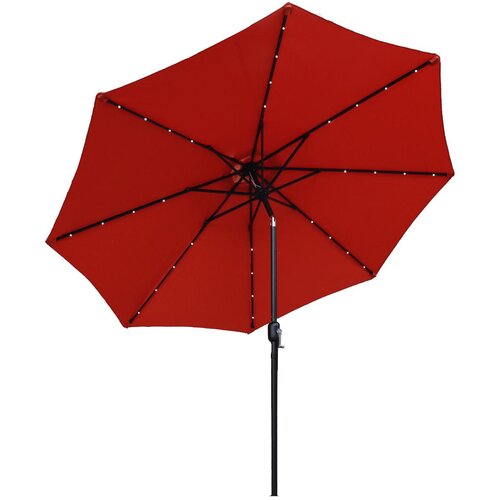 Parasol ogrodowy SASKA GARDEN z oświetleniem LED 300 cm Pomarańczowy