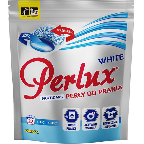 Kapsułki do prania PERLUX Washing Pearls White - 32 szt.