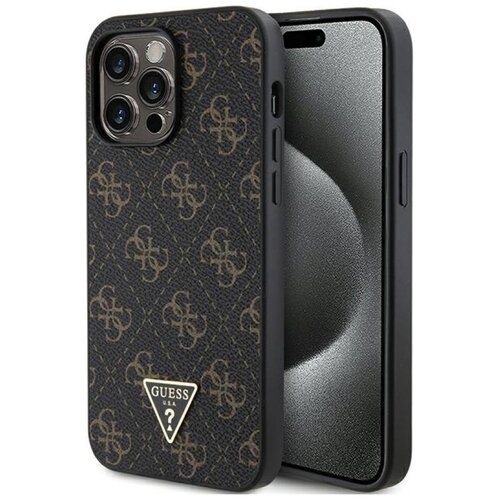 Etui GUESS 4G Triangle Metal Logo do Apple iPhone 14 Pro Max Czarny