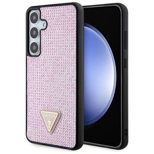 Etui GUESS Rhinestone Triangle do Samsung Galaxy S24+ Różowy